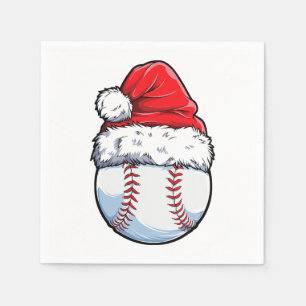 Jul Baseball Boll Santa Hat Julafton Boys Catche Pappersservett