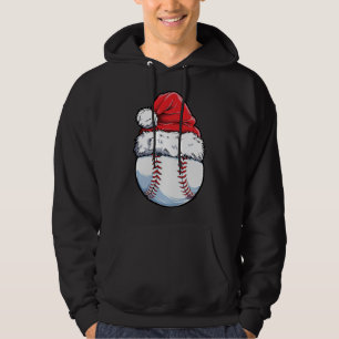 Jul Baseball Boll Santa Hat Julafton Catcher Pit Hoodie