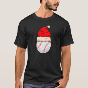 Jul Baseball Boll Santa Hat Sports Julafton Boy T Shirt