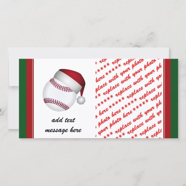 Jul Baseball Julkort (Framsida)