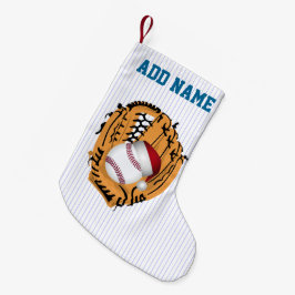 Jul Baseball Mitt och Boll Liten Julstrumpa