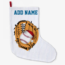 Jul Baseball Mitt och Boll Liten Julstrumpa