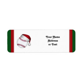 Jul Baseball Returadress Etikett