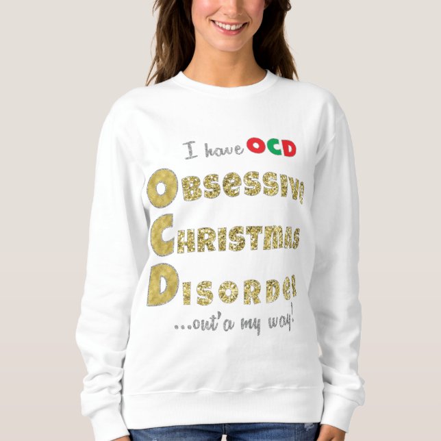 Jul Basic Sweatshirt Kvinnor i "OCD" Shirt T (Framsida)