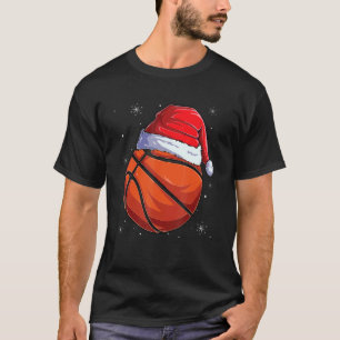Jul Basketball Boll Santa Hat Funny Sport Xm T Shirt