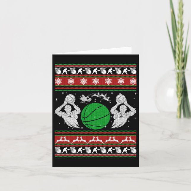 Jul Basketboll Present  Kort (Framsida)