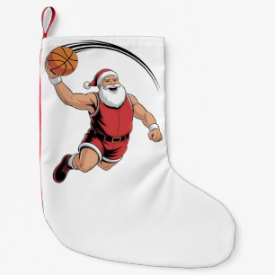 Jul Basketboll Spelande Tomte Sport Liten Julstrumpa