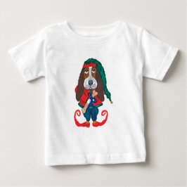 Jul Basset Hound Tomte T Shirt