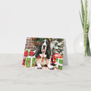 Jul - Bassethund - jasmin Helgkort
