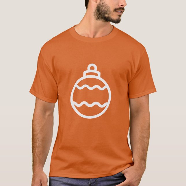 Jul Bauble Icon T Shirt (Framsida)