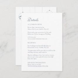 Jul Bauble Ornaments Winter Blue Tilläggskort