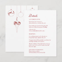 Jul Bauble Ornaments Winter Red