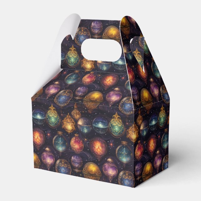 Jul Baubles Favor Box Presentaskar (Framsidan Sidan)