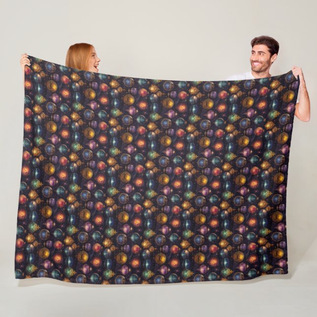 Jul Baubles Fleece Blanket (På plats)