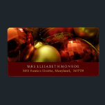 Jul Baubles Fraktsedel<br><div class="desc">Jul Bauble visning Address Label. Denna märkning är livfull och modern och kommer att vara till nytta för alla mottagare.</div>