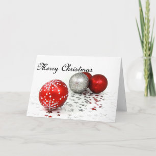 Jul Baubles Hälsning Helgkort