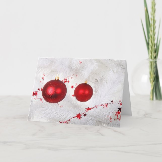 Jul Baubles Helgkort (Framsida)
