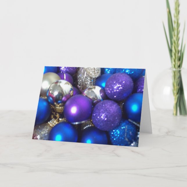 Jul Baubles-kort Helgkort (Framsida)