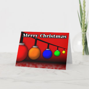 Jul Baubles-kort Helgkort