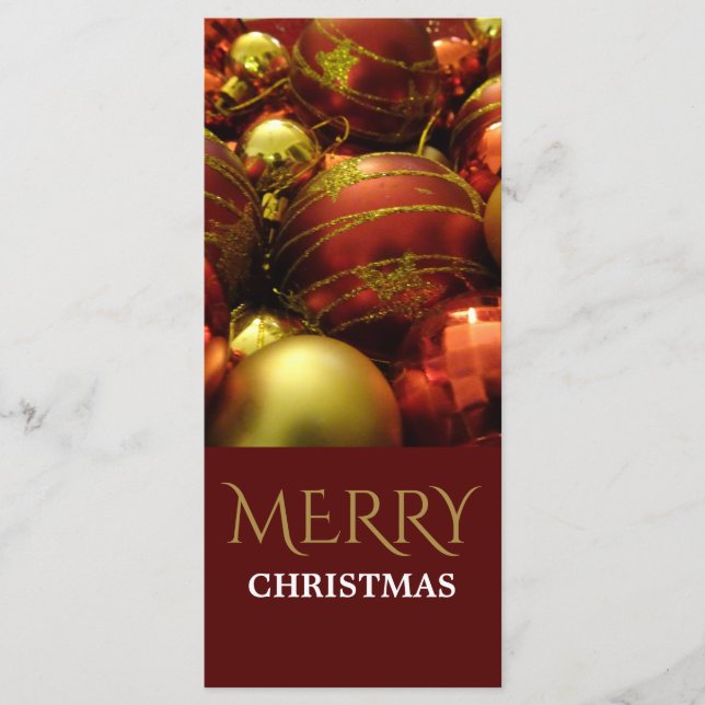 Jul Baubles Menu Meny (Framsida)