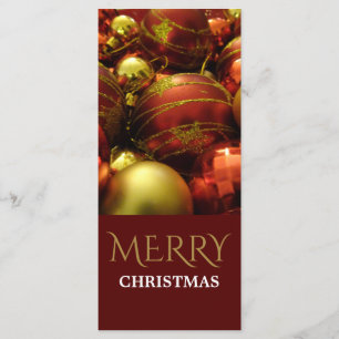 Jul Baubles Menu Meny