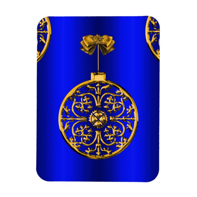 Jul Baubles på Blue Magnet (Vertikal)