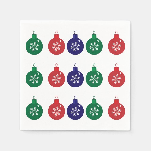 Jul Baubles Pappersservett (Framsidan)