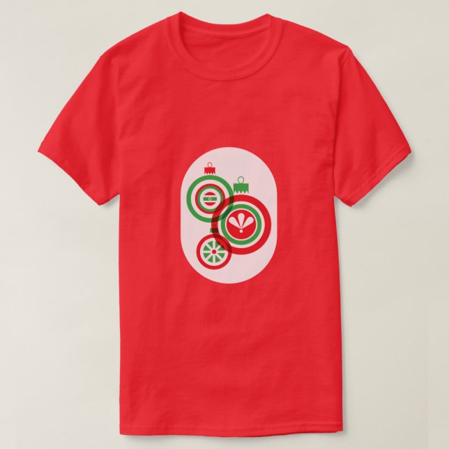 Jul Baubles T Shirt (Design framsida)