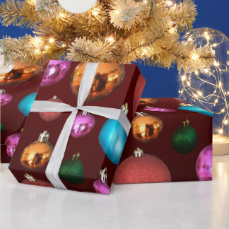 Jul Baubles Wrapping Papper Presentpapper
