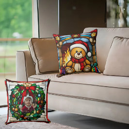 Jul - Bear Faux - glasaktigt glas Leksak Kudde