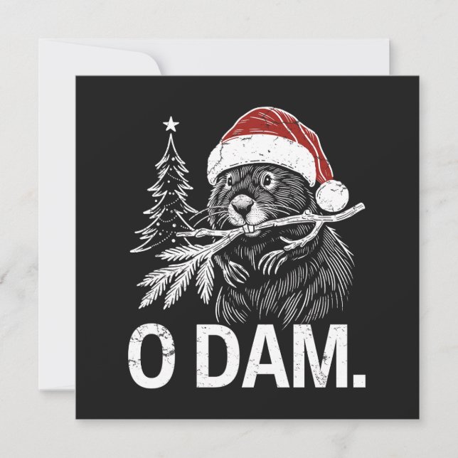 jul Beaver O Dam Julkort (Framsida)