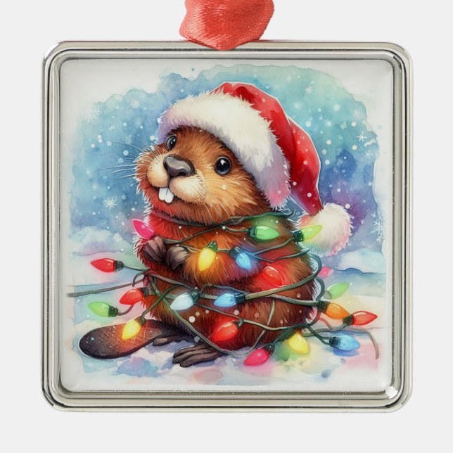 Jul Beaver Ornament (Framsidan)