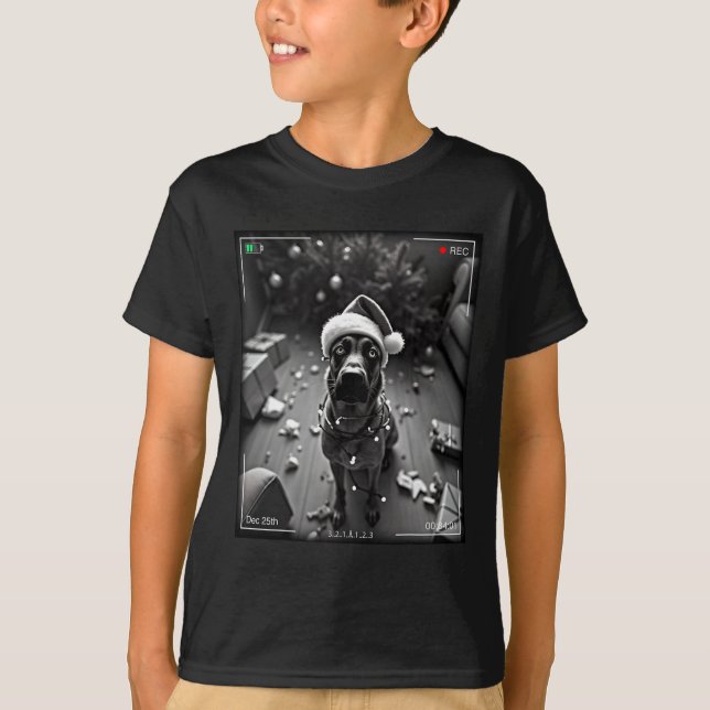 Jul belgisk malinois Caught On Kamera T Shirt (Framsida)