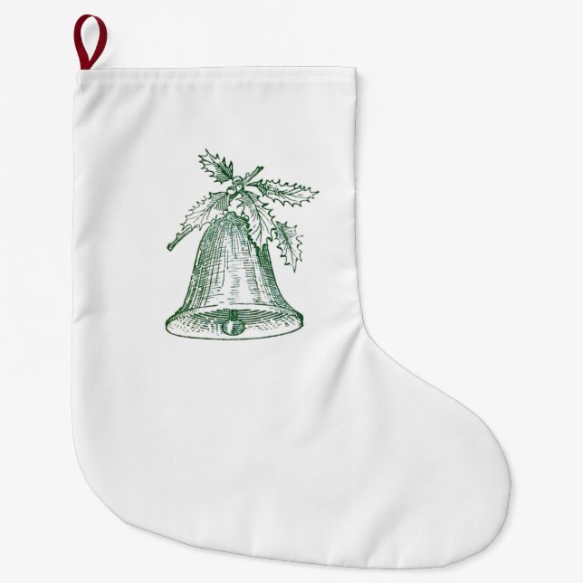 Jul Bell med Holly Stor Julstrumpa (Framsidan)