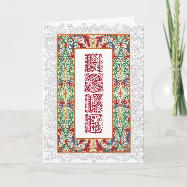 Jul ~ Belysning ~ Hope Greeting Cards Helgkort (Framsida)