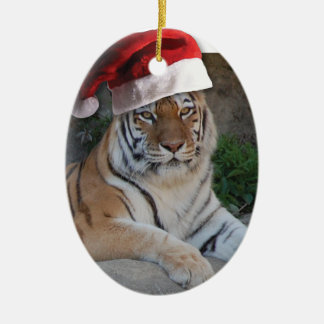 Jul Bengal Tiger Julgransprydnad Keramik