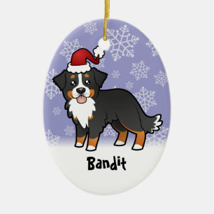 Jul Berner Sennenhund Julgransprydnad Keramik