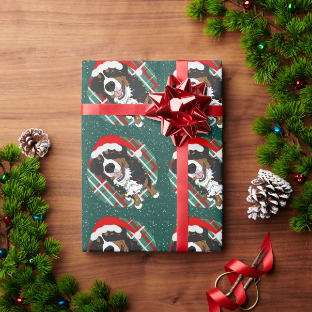 Jul Berner Sennenhund Presentpapper (Julgåva)