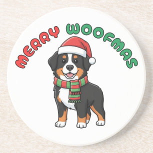 Jul Bernese Hund Underlägg: Merry Woofmas Underlägg