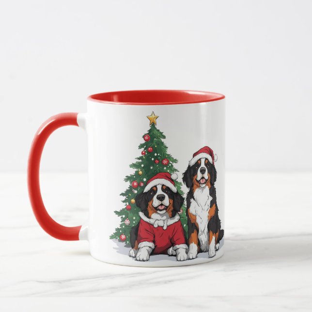 Jul Bernese Mountain Dogs Mugg (Vänster)