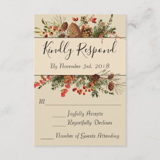 Jul Berries OSA kort med Grönt tillbaka