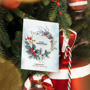 Jul Berries Wandeans God jul Typograf Inbjudningar