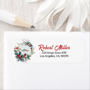 jul Berries WandeRed Robin Returadress Etikett