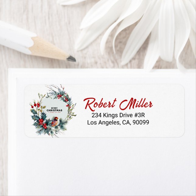 jul Berries WandeRed Robin Returadress Etikett (Insitu)