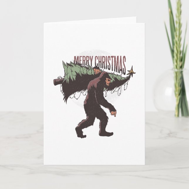 Jul bigfoot kort (Framsida)