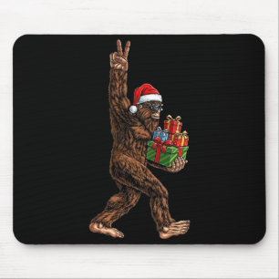 Jul Bigfoot Tomte Hatt Rolig Sasquatch Stor Fot Musmatta