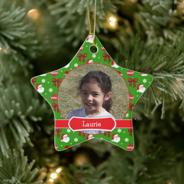 Jul Bilder Kids Star Photo Ornament (Träd)