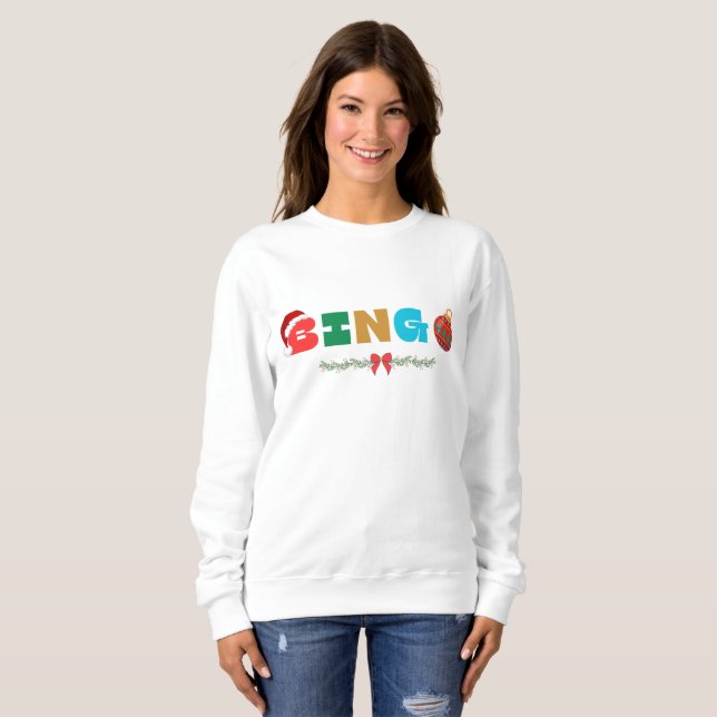 Jul BINGO Sweatshirt T Shirt (Hel framsida)