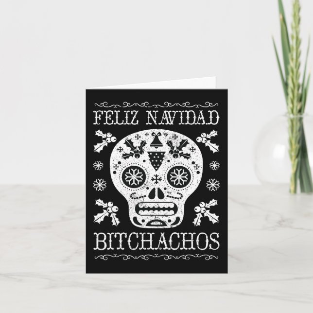 Jul Bitchachos Roligt Jul Kalle Meme Present Kort (Framsida)