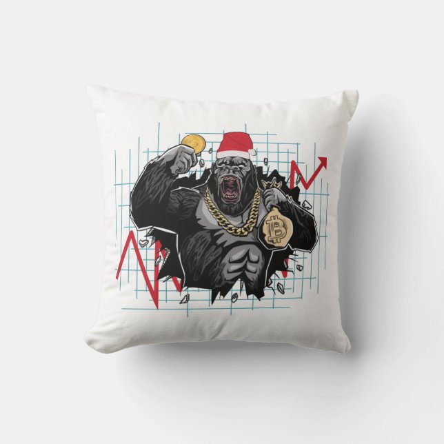 Jul Bitcoin - Aktiemarknad Kudde (Framsida)